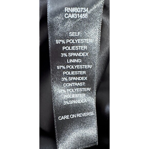 BCBG Paris Floral cocktail dress Womens 8 Spaghetti Straps Ruched Waist Band EUC - Picture 6 of 8